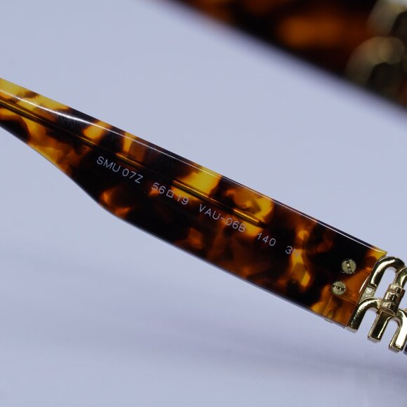 Miu Miu MU07ZS VAU06B Sunglasses Honey Havana Geometric Frame - Picture 8 of 12